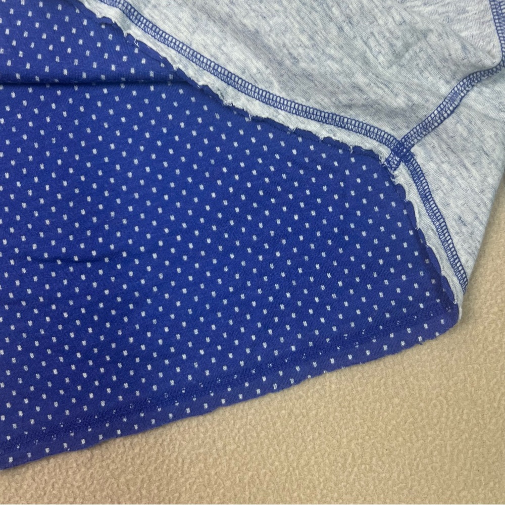 Marine Layer shirt womens medium blue reversible raglan long sleeve - Picture 7 of 8
